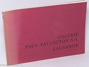 Galerie Paul Vallotton S.A. - Lausanne. 1913-1973 - A l'occasion du 60e anniversaire de sa fondat...