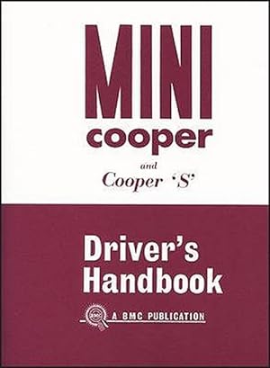 Bild des Verkufers fr Mini Owner's Handbook: Mini Cooper & Cooper `s' Mk 1 zum Verkauf von GreatBookPrices