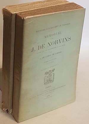 Bild des Verkufers fr Mmorial de J. de Norvins, publi avec un avertissement et des notes (2 tomes/ 2 Bnde von 3) - Tome I/ II. zum Verkauf von books4less (Versandantiquariat Petra Gros GmbH & Co. KG)