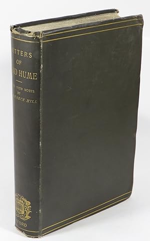 Seller image for Letters of David Hume to William Strahan now first edited with Notes, Index, Etc. by G. Birkbeck Hill, D.C.L. Pembroke College for sale by Renaissance Books, ANZAAB / ILAB