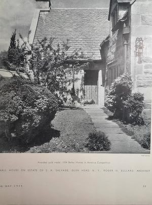 Seller image for Article: the Design of the Small House Photos of Houses by Roger H. Bullard, such as Salvage Estate, by Paul A. Franklin House of Leslie Jayne; by Frank J. Forster & R. A. Gallimore, House of Arthur C. Ebingerl for sale by Hammonds Antiques & Books