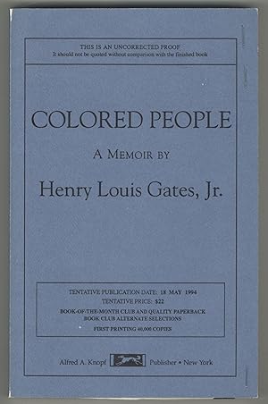 Seller image for Colored People: A Memoir for sale by Between the Covers-Rare Books, Inc. ABAA