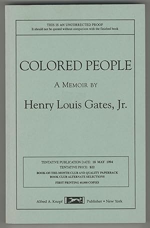 Imagen del vendedor de Colored People: A Memoir a la venta por Between the Covers-Rare Books, Inc. ABAA