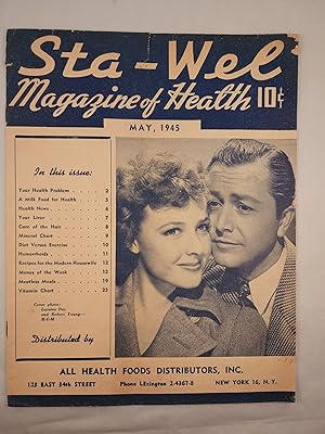 Sta-Well Magazine of Health May, 1945