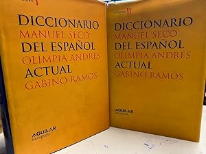 Seller image for DICCIONARIO DEL ESPAOL ACTUAL (2 VOLUMENES). for sale by Libros Ambig