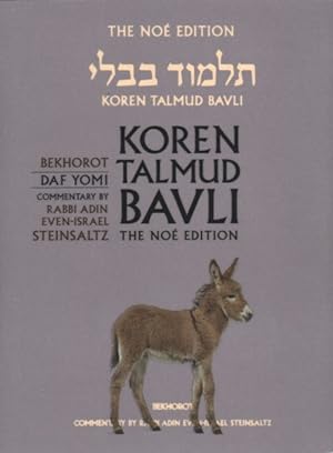 Bild des Verkufers fr Koren Talmud Bavli : The Noe Edition: Tractate Bekhorot: Daf Yomi Black & White Edition -Language: hebrew zum Verkauf von GreatBookPrices