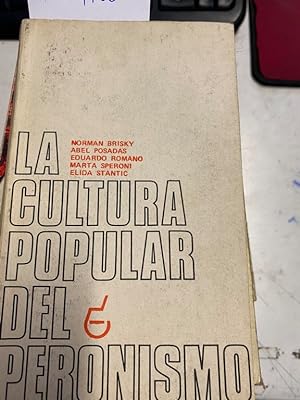 Seller image for LA CULTURA POPULAR DEL PERONISMO. for sale by Libros Ambig
