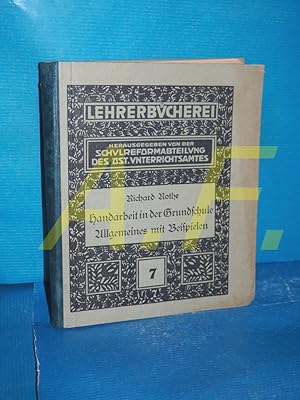 Imagen del vendedor de Handarbeit in der Grundschule (Allgemeines mit Beispielen) a la venta por Antiquarische Fundgrube e.U.