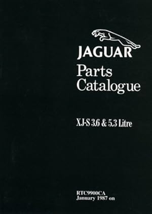 Bild des Verkufers fr Jaguar Xj-s 3.6 & 5.3 Range Parts Catalog zum Verkauf von GreatBookPrices