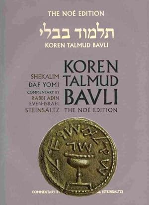 Bild des Verkufers fr Koren Talmud Bavli, the No Edition : Tractate Shekalim -Language: hebrew zum Verkauf von GreatBookPrices
