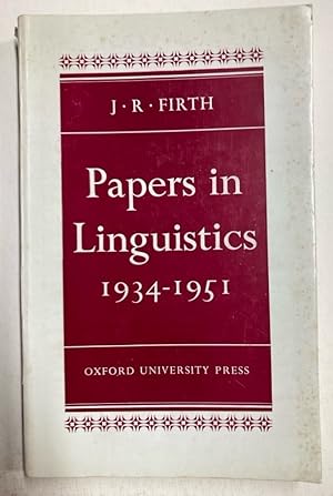 Papers in Linguistics 1934 - 1951.