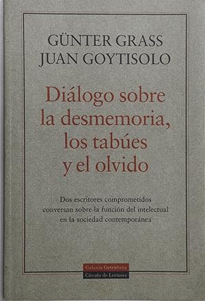 Imagen del vendedor de Dilogo sobre la desmemoria, los tabes y el olvido. a la venta por Librera Alonso Quijano