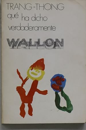Image du vendeur pour Wallon mis en vente par Librera Alonso Quijano