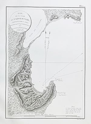 "Plan de la Baie de l'Adventure (Adventures Bay)" - Tasmania Tasmanien Adventure Bay / Australia ...