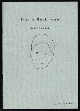 Seller image for Ingrid Beckmann: Zeichnungen [Katalog anllich der Ausstellung: Cuxhavener Kunstverein 27. April - 19. Mai 1996 / Knstlerhaus Hamburg e.V. 23. August - 7. September 1996]. - for sale by Libresso Antiquariat, Jens Hagedorn