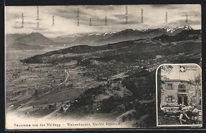 Ansichtskarte Walzenhausen, Panorama vom Gasthaus Meldegg gesehen