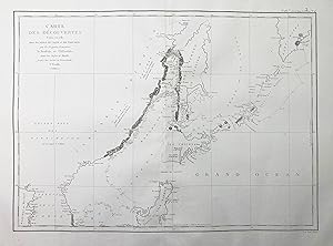 Seller image for Carte des decouvertes faites en 1787 dans les mers de Chine et de Tartarie" - Japan Tartary / Asia Asien Asie for sale by Antiquariat Steffen Vlkel GmbH