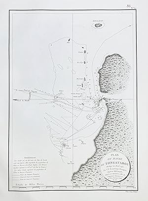 "Plan du Havre de Tongatabou" - Tonga island Tongatabu / Pacific Ocean Pazifik