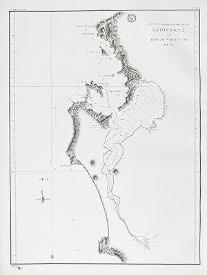 Seller image for Plan de la Baie et du Port de Camraigne avec le Cours de la Riviere qui s'y rend" - Vietnam Baie de Cam Ranh / Asia Asien Asie for sale by Antiquariat Steffen Vlkel GmbH