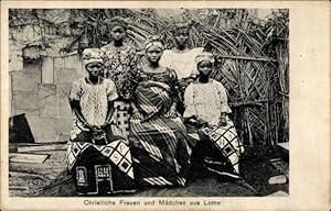 Ansichtskarte / Postkarte Lome Togo, Christliche Frauen und Mädchen, Katholische Mission