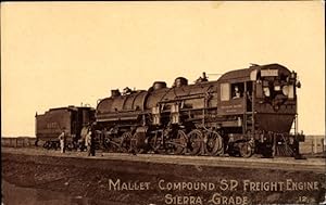 Ansichtskarte / Postkarte Argentinische Eisenbahn, Dampflok, Mallet Compound SP Freight Engine, S...