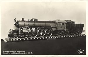 Ansichtskarte / Postkarte Schwedische Eisenbahn, Dampflok, Modell