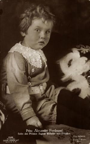 Ansichtskarte / Postkarte Prinz Alexander Ferdinand, Sohn von August Wilhelm Prinz von Preußen, P...