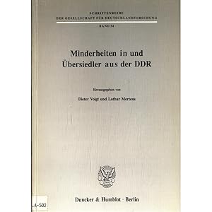 Immagine del venditore per Minderheiten in und bersiedler aus der DDR Band 34 venduto da avelibro OHG