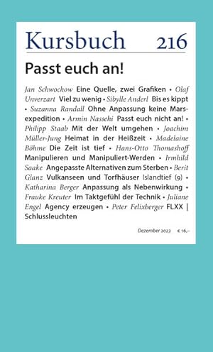 Immagine del venditore per Kursbuch 216: Passt euch an! venduto da Studibuch