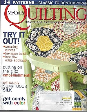 Bild des Verkufers fr Mccall's Quilting, October 2008 Issue zum Verkauf von Vada's Book Store