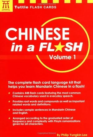 Seller image for Chinese in a Flash: v. 1 (Tuttle Flash Cards) for sale by WeBuyBooks