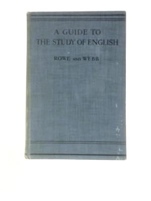 Bild des Verkufers fr A Guide to the Study of English zum Verkauf von World of Rare Books