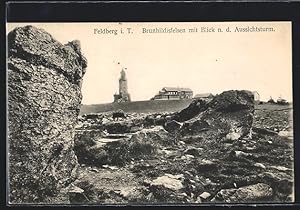 Bild des Verkufers fr Ansichtskarte Feldberg i. T., Brunhildisfelsen mit Blick n. d. Aussichtsturm zum Verkauf von Bartko-Reher