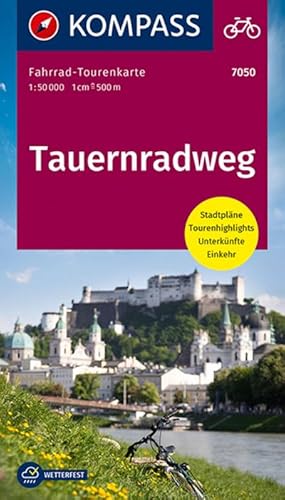 Bild des Verkufers fr KOMPASS Fahrrad-Tourenkarte Tauernradweg 1:50.000: Leporello Karte, rei- und wetterfest zum Verkauf von Rheinberg-Buch Andreas Meier eK