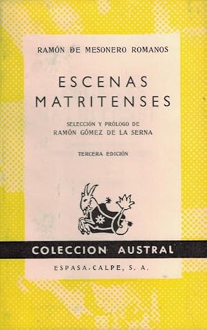 Seller image for ESCENAS MATRITENSES for sale by Librera Torren de Rueda