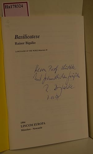 Seller image for Basilicatese. ( = Languages of the World/ Materials, 69) . for sale by ralfs-buecherkiste