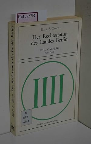 Seller image for Der Rechtsstatus des Landes Berlin. for sale by ralfs-buecherkiste