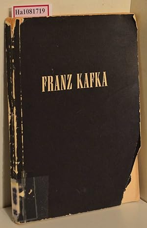 Bild des Verkufers fr Franz Kafka. Eine Bibliographie. zum Verkauf von ralfs-buecherkiste