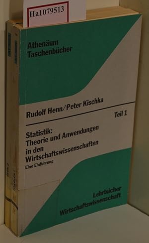Seller image for Statistik: Theorie und Anwendungen in den Wirtschaftswissenschaften. Eine Einfhrung. Teil I+II. [2 Bd.]. for sale by ralfs-buecherkiste