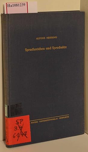 Seller image for Sprachzeichen und Sprechakte. for sale by ralfs-buecherkiste