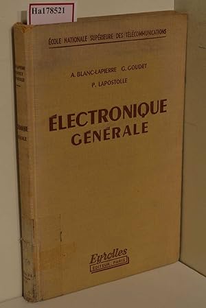 Bild des Verkufers fr Electronique Generale. ecole Nationale Superieure des Telecommunications. zum Verkauf von ralfs-buecherkiste