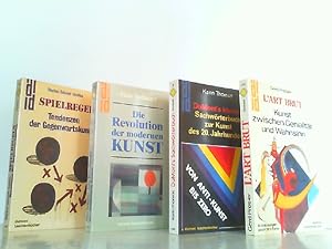 Bild des Verkufers fr 4 Bcher - 1. L'Art Brut. Kunst zwischen Genialitt und Wahnsinn. / 2. DuMont's kleines Sachwrterbuch zur Kunst des 20. Jahrhunderts. / 3. Die Revolution der modernen Kunst. / 4. Spielregeln. Tendenzen der Gegenwartskunst. zum Verkauf von Antiquariat Ehbrecht - Preis inkl. MwSt.