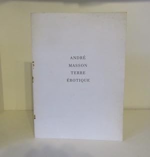 Image du vendeur pour Terre erotique. Dix lithographies originales d' Andre Masson . Un poeme d'Andre Pieyre de Mandiargues mis en vente par BRIMSTONES