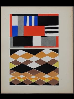 SONIA DELAUNAY, TISSUS - 1929 - POCHOIR