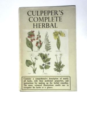 Bild des Verkufers fr Culpeper's Complete Herbal zum Verkauf von World of Rare Books