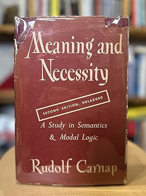 Imagen del vendedor de meaning and necessity: a study in semantics & modal logic a la venta por leaves