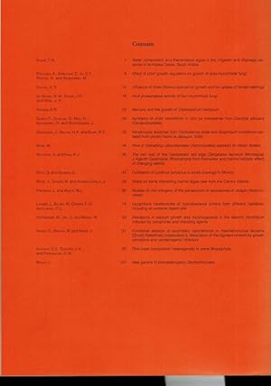 Cryptogamic Botany Volume 4, Dezember 1993 Heft Nr. 1 (1 Heft)