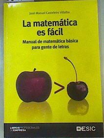 Bild des Verkufers fr La matemtica es fcil : manual de matemtica bsica para gente de letras zum Verkauf von Almacen de los Libros Olvidados