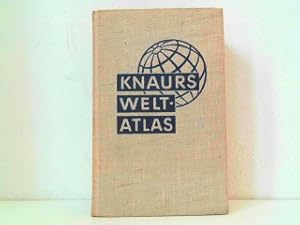 Knaurs Welt-Atlas 1950/51. 142 farbige und schwarze Haupt- und Nebenkarten. Ausführlicher geograp...