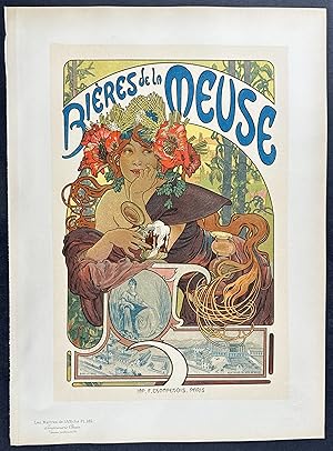 Image du vendeur pour Bieres de la Meuse mis en vente par Trillium Antique Prints & Rare Books